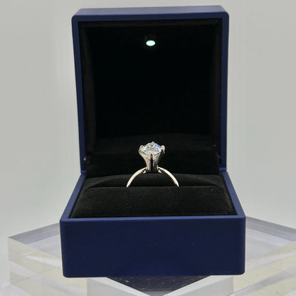 3.30 Ct Marquise Natural Diamond Solitaire Engagement Ring – Six-Prong Setting